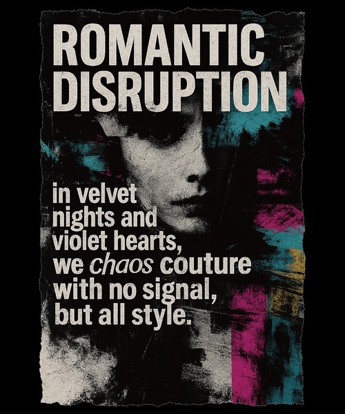 BROTHERHOOD(ブラザーフッド)の「【ROMANTIC DISRUPTION】Chaos in Vogue Tee(Tシャツ/カットソー・メンズ・ホワイト/ブラック・LARGE/X-LARGE)」の9枚目の写真