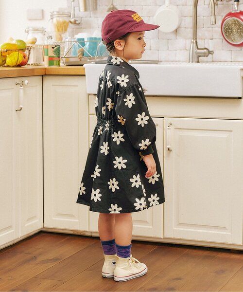 F.O.KIDS(エフオーキッズ)の「【リンク/ジュニア対応】Girls シェフワンピース(シャツワンピース・キッズ・チャコール/チェック/インディゴブルー/キナリ・80/90/100/110/120/130/140)」の8枚目の写真