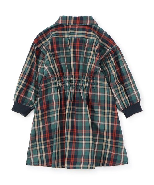 F.O.KIDS(エフオーキッズ)の「【リンク/ジュニア対応】Girls シェフワンピース(シャツワンピース・キッズ・チャコール/チェック/インディゴブルー/キナリ・80/90/100/110/120/130/140)」の9枚目の写真