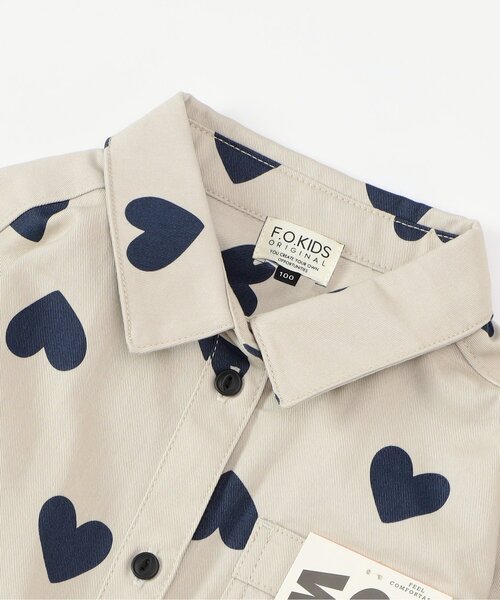 F.O.KIDS(エフオーキッズ)の「【リンク/ジュニア対応】Girls シェフワンピース(シャツワンピース・キッズ・チャコール/チェック/インディゴブルー/キナリ・80/90/100/110/120/130/140)」の12枚目の写真