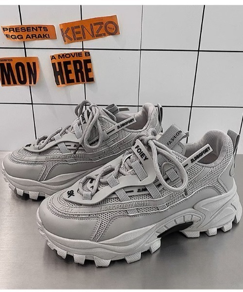 DIESEL [新品箱付き] グレン期名作 ボリュームソールスニーカー 24年秋冬新作】厚底 凹凸ボリュームソール 配色カラー