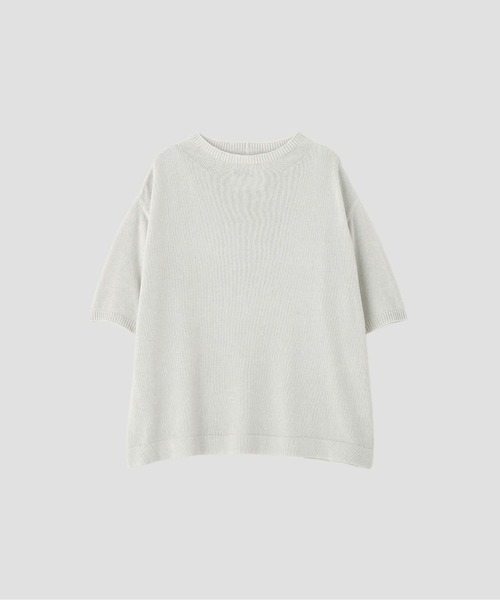 MHL.（エムエイチエル）の「COATED COTTON（ニット/セーター・レディース・オフホワイト/ピンク・2）」の4枚目の写真