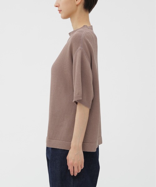 MHL.（エムエイチエル）の「COATED COTTON（ニット/セーター・レディース・オフホワイト/ピンク・2）」の8枚目の写真