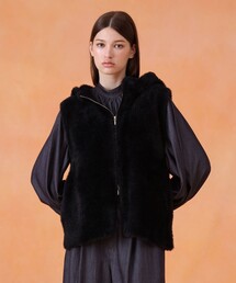 ANAYI アナイ フード付きブラックジャケット ブルゾン|アウター|商品一覧｜ANAYI OFFICIAL ONLINE STORE