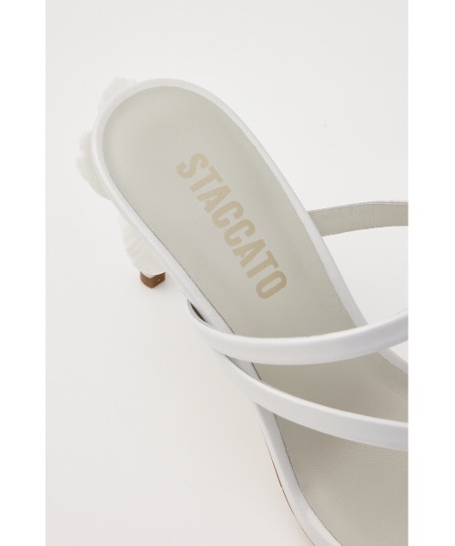 STACCATO（スタッカート）の「バッグフローラルピンヒールサンダル（サンダル・レディース・ホワイト/サックスブルー・22.5cm/23cm/23.5cm/24cm/24.5cm/22cm）」の11枚目の写真