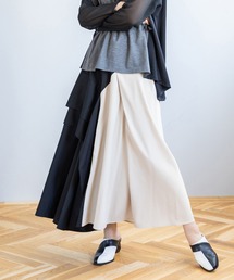 OSMOSIS | バイカラー切替タックスカート(スカート)