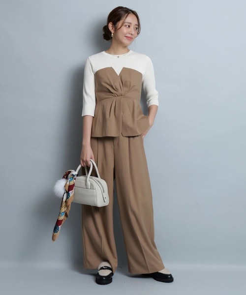 【新品未使用】JUSGLITTY ビスチェニットドッキングワンピース 新品未使用】JUSGLITTY ビスチェニットドッキングワンピース