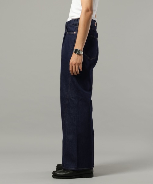 セール】DENIM CURVE FLARE PANTS / デニムカーブフレアパンツ（デニム