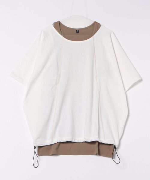 チャイハネ（チャイハネ）の「【チャイハネ】ドルマンスリーブMEN'Sトップス＆タンクトップ2点セット（アンサンブル・メンズ・ベージュ/オレンジ/ホワイト/ブラック・FREE）」の2枚目の写真