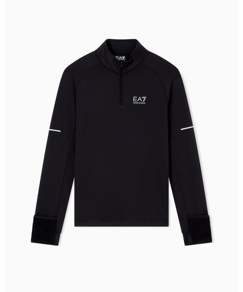 EMPORIO ARMANI EA7(エンポリオアルマーニイーエーセブン)の「<オンライン限定>【エンポリオ アルマーニ EA7】Dynamic Athlete スタンドカラートップス VIGOR7テクニカルファブリック(その他トップス・メンズ・ブラック・LARGE/MEDIUM/SMALL/X-LARGE/X-SMALL)」の2枚目の写真