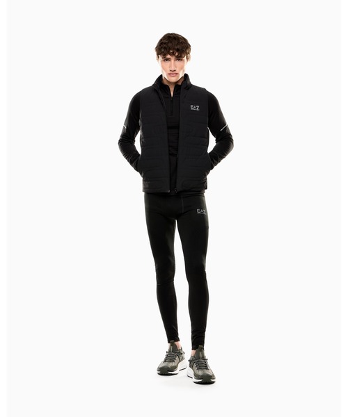EMPORIO ARMANI EA7(エンポリオアルマーニイーエーセブン)の「<オンライン限定>【エンポリオ アルマーニ EA7】Dynamic Athlete スタンドカラートップス VIGOR7テクニカルファブリック(その他トップス・メンズ・ブラック・LARGE/MEDIUM/SMALL/X-LARGE/X-SMALL)」の5枚目の写真