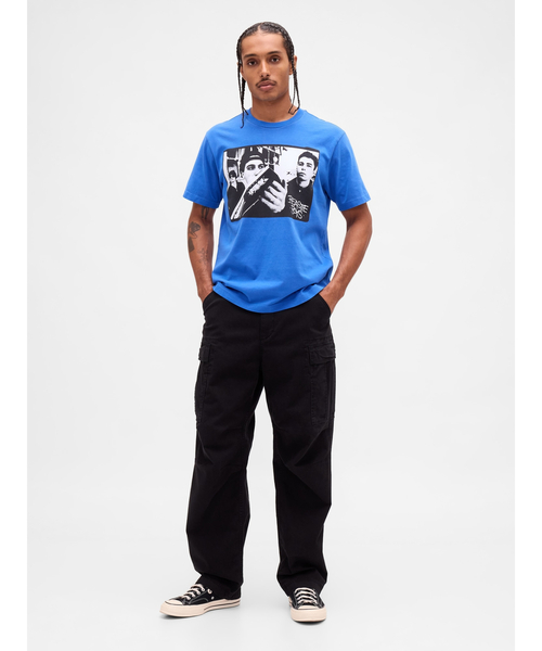 GAP(ギャップ)の「◆ビースティ・ボーイズ グラフィックTシャツ Beastie Boys(Tシャツ/カットソー・メンズ・ブルー・XS/S/M/L/XL)」の5枚目の写真