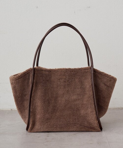 LOUNGEDRESS（ラウンジドレス）の「【GALENA/ガレナ】フェイクボアBIGトート（トートバッグ・レディース・ブラウン・FREE）」の2枚目の写真