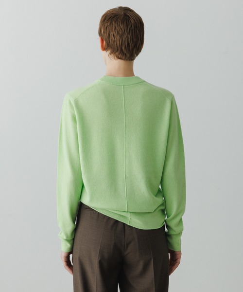 ADAM ET ROPE'（アダムエロペ）の「【EMOELLE】カシミヤニットプルオーバー（ニット/セーター・レディース・オフホワイト/グレー系その他/ライトグリーン・FREE）」の3枚目の写真