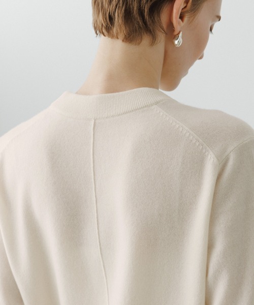 ADAM ET ROPE'（アダムエロペ）の「【EMOELLE】カシミヤニットプルオーバー（ニット/セーター・レディース・オフホワイト/グレー系その他/ライトグリーン・FREE）」の13枚目の写真