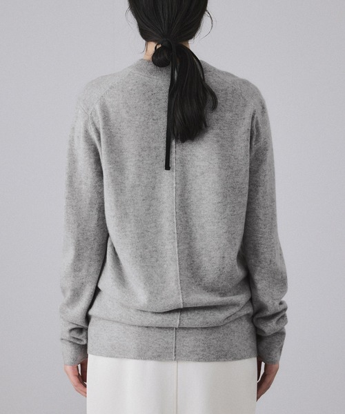 ADAM ET ROPE'（アダムエロペ）の「【EMOELLE】カシミヤニットプルオーバー（ニット/セーター・レディース・オフホワイト/グレー系その他/ライトグリーン・FREE）」の18枚目の写真