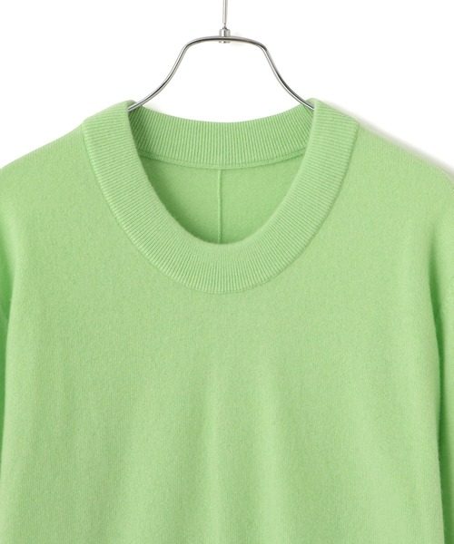 ADAM ET ROPE'（アダムエロペ）の「【EMOELLE】カシミヤニットプルオーバー（ニット/セーター・レディース・オフホワイト/グレー系その他/ライトグリーン・FREE）」の21枚目の写真
