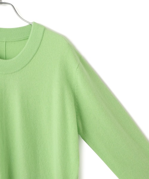 ADAM ET ROPE'（アダムエロペ）の「【EMOELLE】カシミヤニットプルオーバー（ニット/セーター・レディース・オフホワイト/グレー系その他/ライトグリーン・FREE）」の22枚目の写真