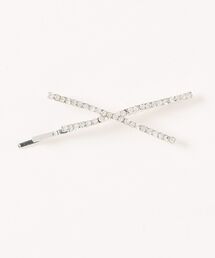 bibmilk(ru~N)DECORATE HEAD RHINESTONE CROSS PIN 5.5cm(wAs)