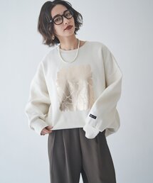 【NUNIFE / ロングセラーアイテム】【新色登場!】箔プリントプルオーバー