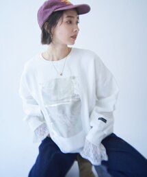 NUNIFE（ユニフィー）の「【NUNIFE / ロングセラーアイテム】【新色登場！】箔プリントプルオーバー（スウェット）」