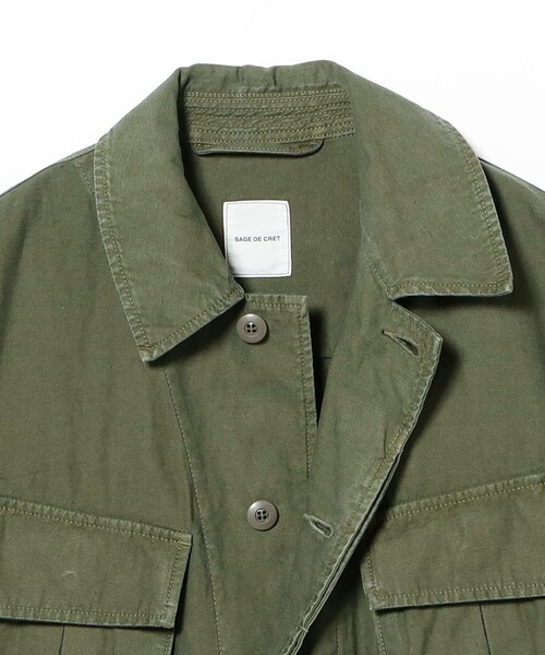 sage de cret(サージュデクレ)の「SDC_バックサテンFtqJK(ブルゾン・メンズ・オリーブ・L/S/M)」の10枚目の写真
