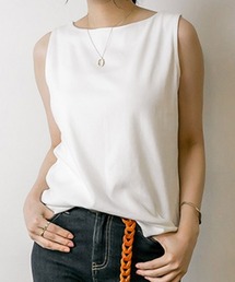 SVEC（シュベック）の「LARU / ボートネックタンクトップ（タンクトップ）」