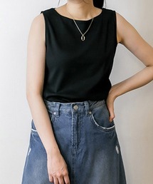 SVEC（シュベック）の「LARU / ボートネックタンクトップ（タンクトップ）」