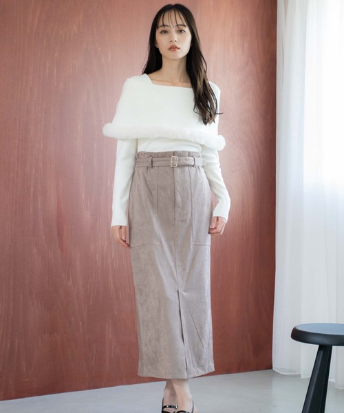 NOELA(ノエラ)の「アソートペンシルスカート(スカート・レディース・ベージュ/ブラウン/モカ・S/M)」の1枚目の写真