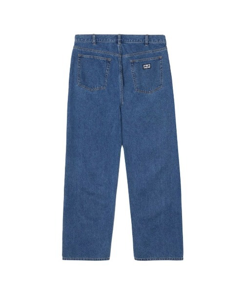 OBEY（オベイ）の「OBEY BIGWIG BAGGY DENIM（オベイ ビッグウィッグ バギー デニム）（デニムパンツ・メンズ・ブルー系/ブラウン系・34/32/30）」の6枚目の写真