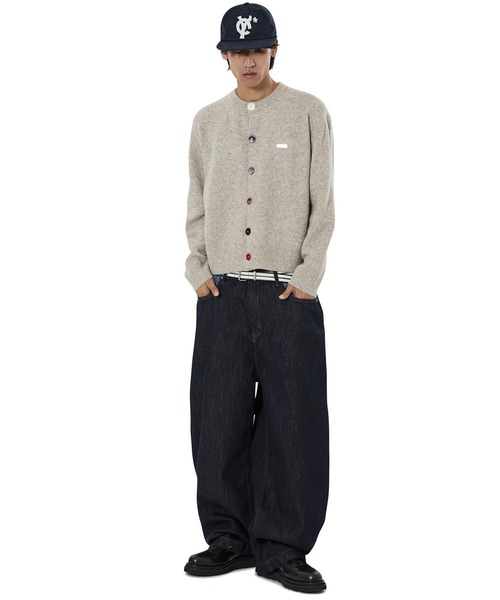 OY（オーワイ）の「『OY/オーワイ』BIG BUTTON KNIT CARDIGAN/ビッグボタン ニットカーディガン（カーディガン/ボレロ・レディース・アイボリー/ブラック・M/L）」の11枚目の写真