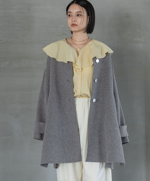 カシープノーカラーコート（ノーカラーコート）｜A part by（アパート