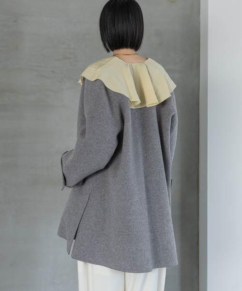 カシープノーカラーコート（ノーカラーコート）｜A part by（アパート