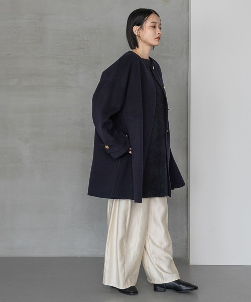 カシープノーカラーコート（ノーカラーコート）｜A part by