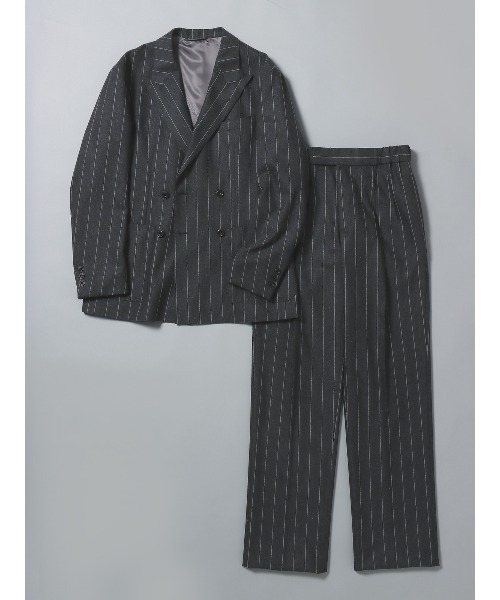 SUIT SQUARE（スーツスクエア）の「GOOVI ツータックストレートパンツ ウール（スラックス・メンズ・グレー系・1/2/3）」の9枚目の写真