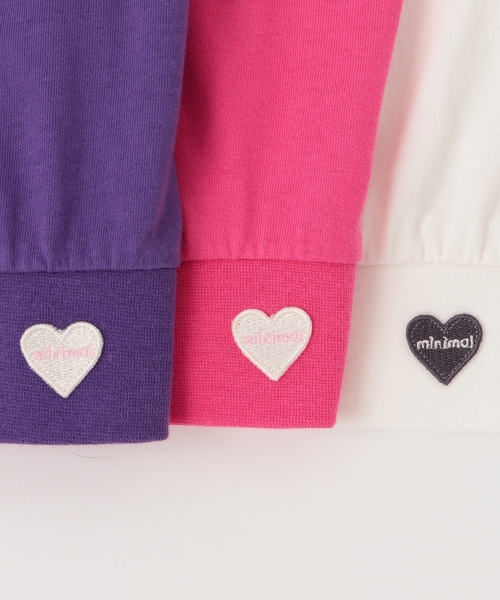 minimal（ミニマル）の「肩あきＴシャツ（Tシャツ/カットソー・キッズ・パープル/ピンク/アイボリー・100cm/110cm/120cm/130cm/140cm/90cm）」の8枚目の写真