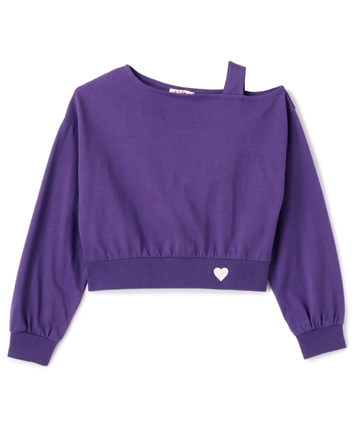 minimal（ミニマル）の「肩あきＴシャツ（Tシャツ/カットソー・キッズ・パープル/ピンク/アイボリー・100cm/110cm/120cm/130cm/140cm/90cm）」の11枚目の写真