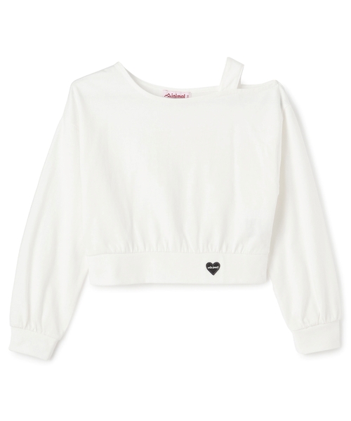 minimal（ミニマル）の「肩あきＴシャツ（Tシャツ/カットソー・キッズ・パープル/ピンク/アイボリー・100cm/110cm/120cm/130cm/140cm/90cm）」の12枚目の写真