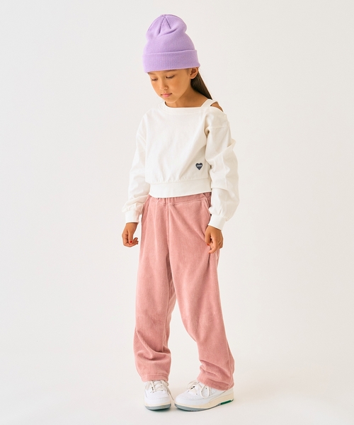 minimal（ミニマル）の「肩あきＴシャツ（Tシャツ/カットソー・キッズ・パープル/ピンク/アイボリー・100cm/110cm/120cm/130cm/140cm/90cm）」の14枚目の写真