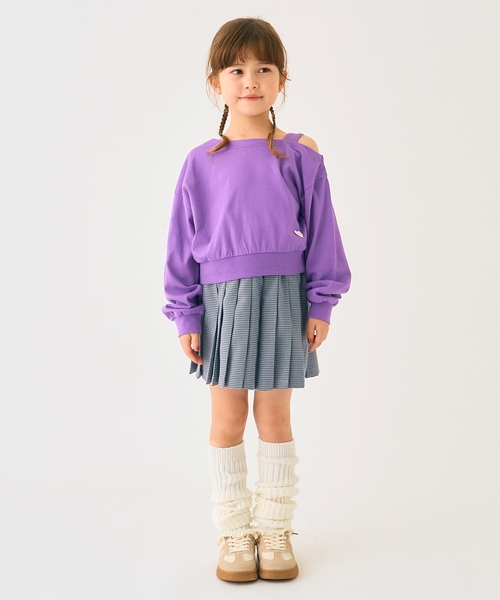 minimal（ミニマル）の「肩あきＴシャツ（Tシャツ/カットソー・キッズ・パープル/ピンク/アイボリー・100cm/110cm/120cm/130cm/140cm/90cm）」の17枚目の写真