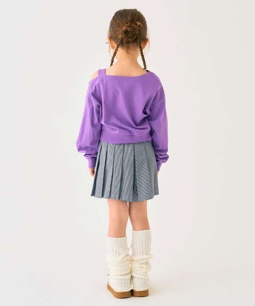 minimal（ミニマル）の「肩あきＴシャツ（Tシャツ/カットソー・キッズ・パープル/ピンク/アイボリー・100cm/110cm/120cm/130cm/140cm/90cm）」の18枚目の写真