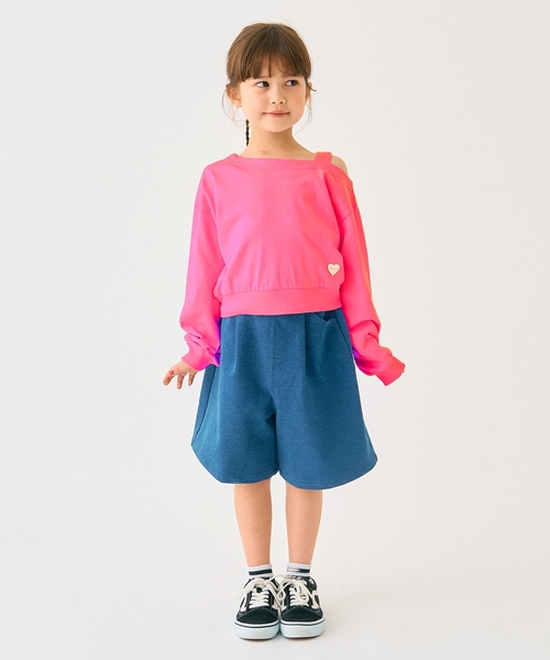 minimal（ミニマル）の「肩あきＴシャツ（Tシャツ/カットソー・キッズ・パープル/ピンク/アイボリー・100cm/110cm/120cm/130cm/140cm/90cm）」の19枚目の写真