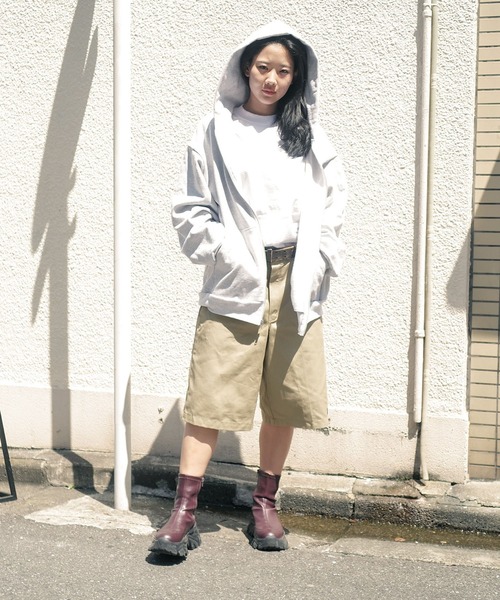 LOS ANGELES APPAREL(ロサンゼルスアパレル)の「【Los Angeles Apparel/ロサンゼルスアパレル】14オンス ヘビーフリース ジップアップ フードパーカー L-HF10(パーカー・メンズ・ブラック/杢グレー・X-LARGE/MEDIUM/LARGE)」の1枚目の写真