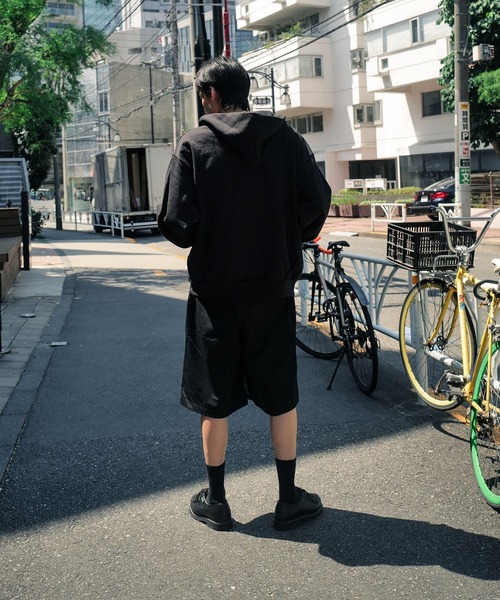 LOS ANGELES APPAREL(ロサンゼルスアパレル)の「【Los Angeles Apparel/ロサンゼルスアパレル】14オンス ヘビーフリース ジップアップ フードパーカー L-HF10(パーカー・メンズ・ブラック/杢グレー・X-LARGE/MEDIUM/LARGE)」の5枚目の写真