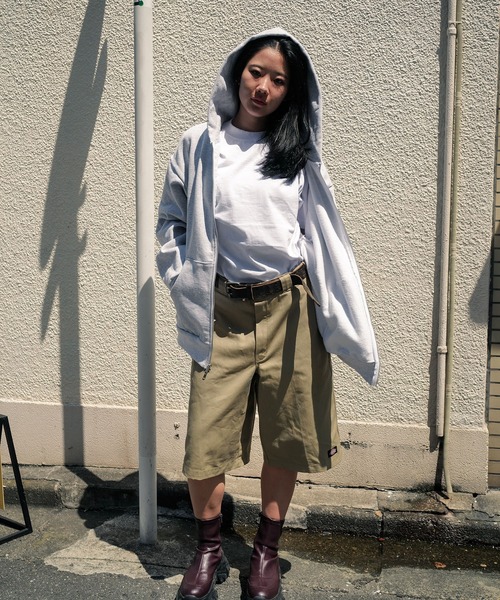 LOS ANGELES APPAREL(ロサンゼルスアパレル)の「【Los Angeles Apparel/ロサンゼルスアパレル】14オンス ヘビーフリース ジップアップ フードパーカー L-HF10(パーカー・メンズ・ブラック/杢グレー・X-LARGE/MEDIUM/LARGE)」の9枚目の写真