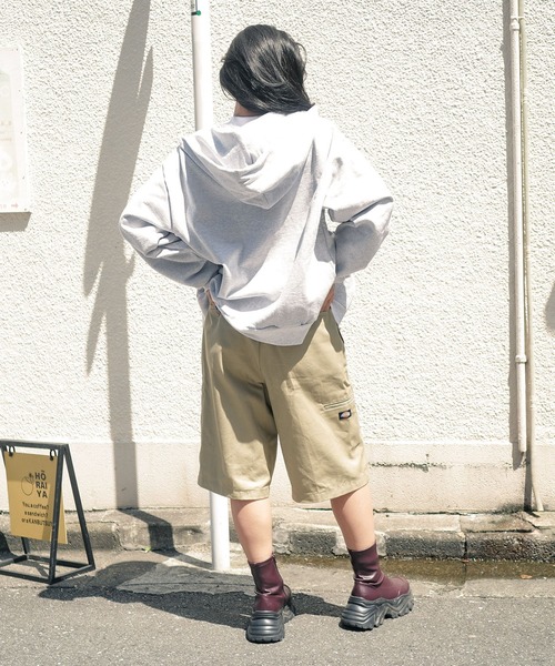 LOS ANGELES APPAREL(ロサンゼルスアパレル)の「【Los Angeles Apparel/ロサンゼルスアパレル】14オンス ヘビーフリース ジップアップ フードパーカー L-HF10(パーカー・メンズ・ブラック/杢グレー・X-LARGE/MEDIUM/LARGE)」の10枚目の写真