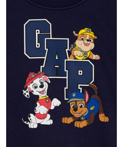 GAP（ギャップ）の「ヴィンテージソフト パウ・パトロール Gapロゴ スウェットシャツ (幼児・ベビー)（スウェット・キッズ・ライトグレー/ネイビー・95cm/110cm/105cm/100cm/90cm）」の4枚目の写真