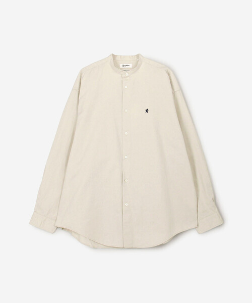 GYMPHLEX（ジムフレックス）の「Gymphlex | バンドカラー長袖シャツ SOLID MEN（シャツ/ブラウス・メンズ・チャコール/ベージュ系その他・M/L）」の2枚目の写真