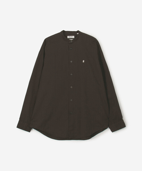 GYMPHLEX（ジムフレックス）の「Gymphlex | バンドカラー長袖シャツ SOLID MEN（シャツ/ブラウス・メンズ・チャコール/ベージュ系その他・M/L）」の3枚目の写真