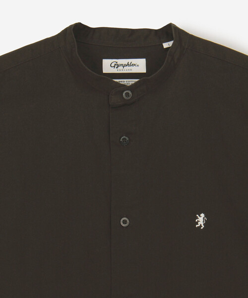 GYMPHLEX（ジムフレックス）の「Gymphlex | バンドカラー長袖シャツ SOLID MEN（シャツ/ブラウス・メンズ・チャコール/ベージュ系その他・M/L）」の5枚目の写真